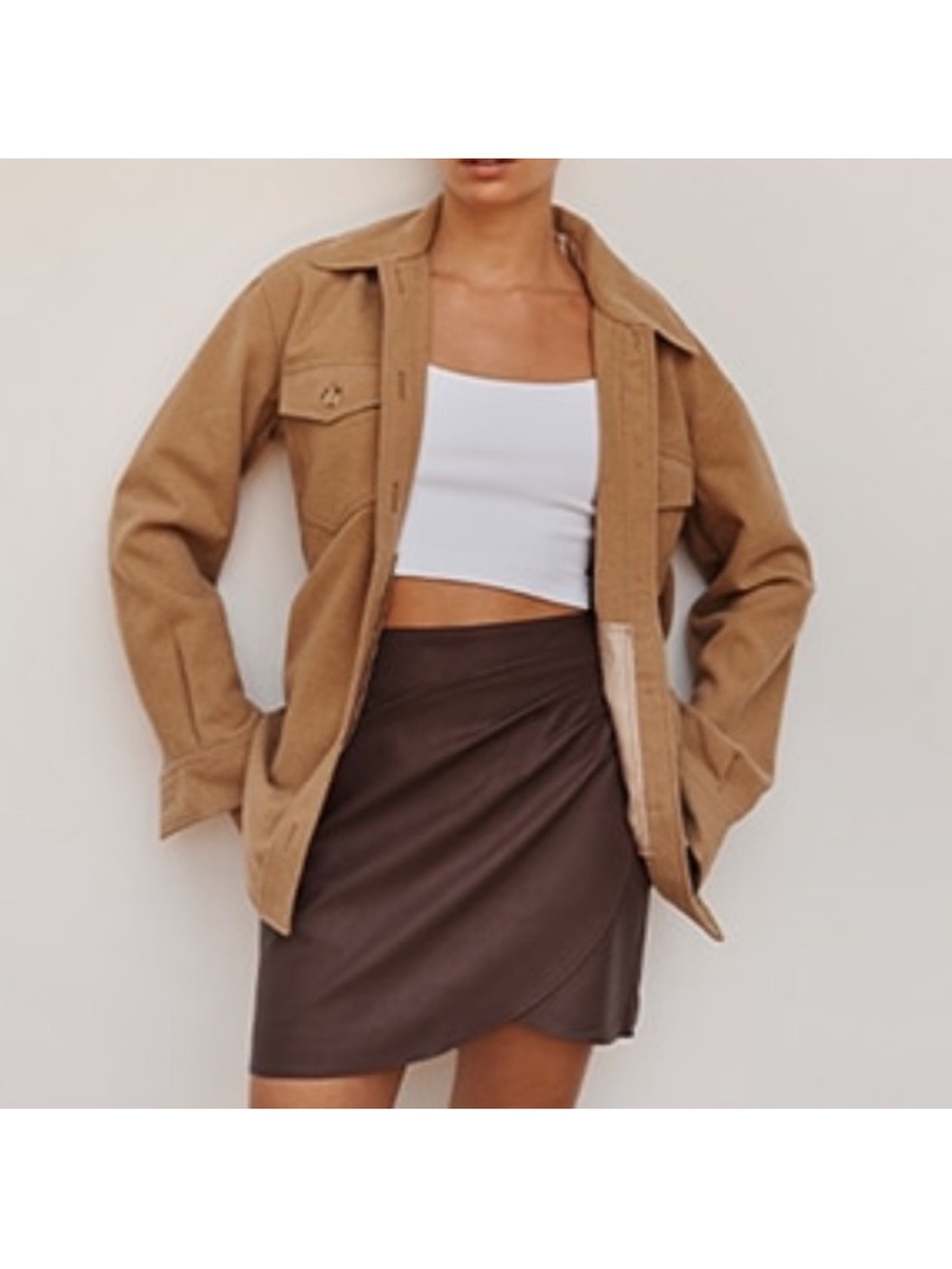 Vegan Leather Mini Skirt